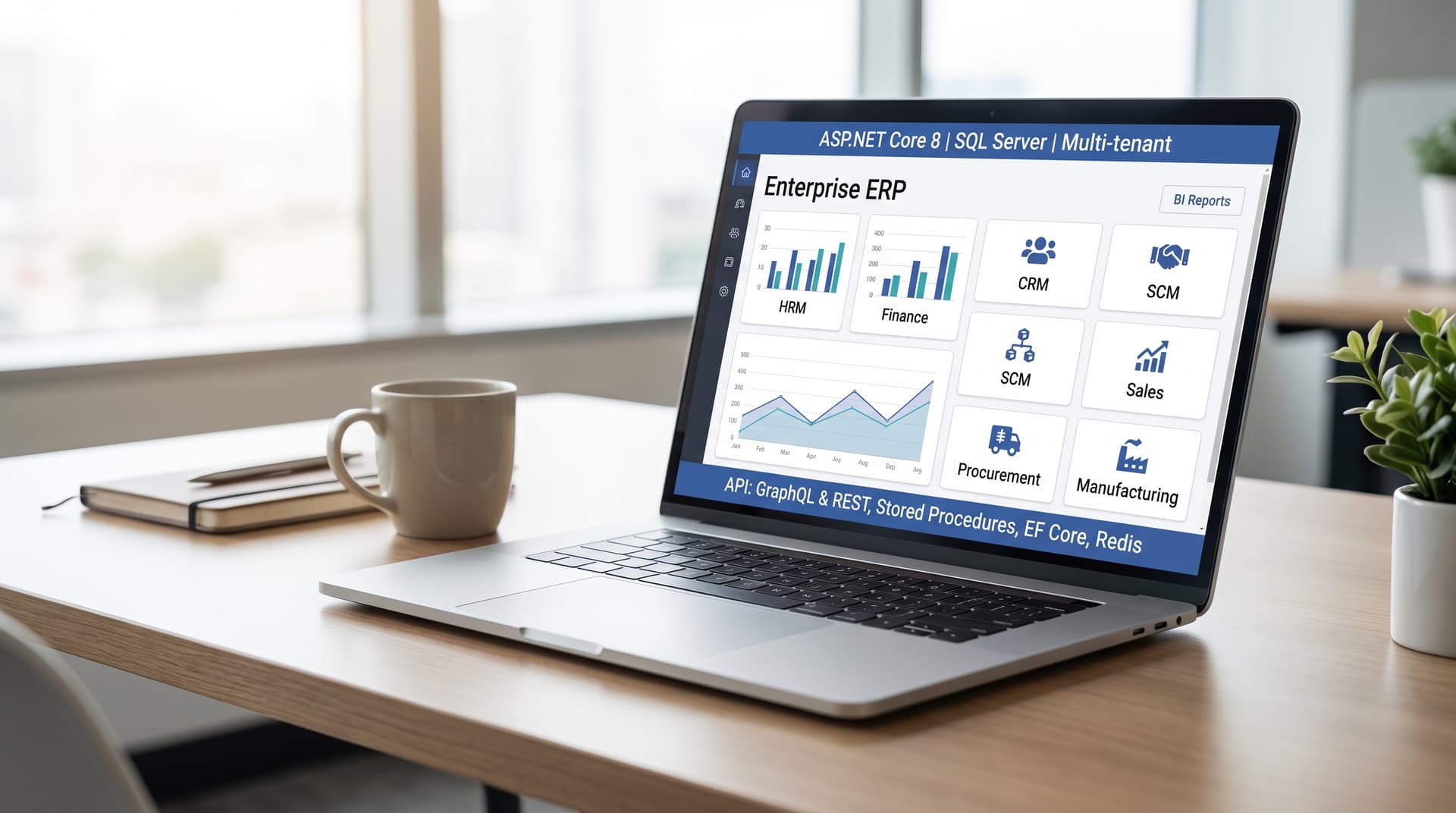 ERP SaaS Platform case study preview