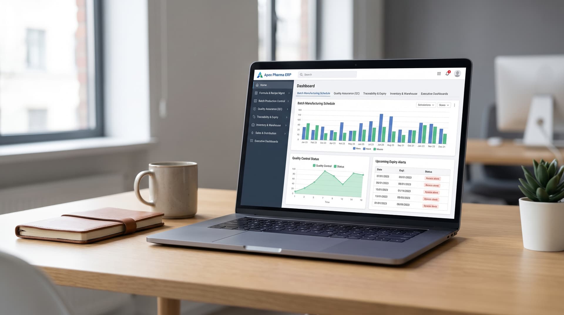 Pharmaceutical ERP project preview