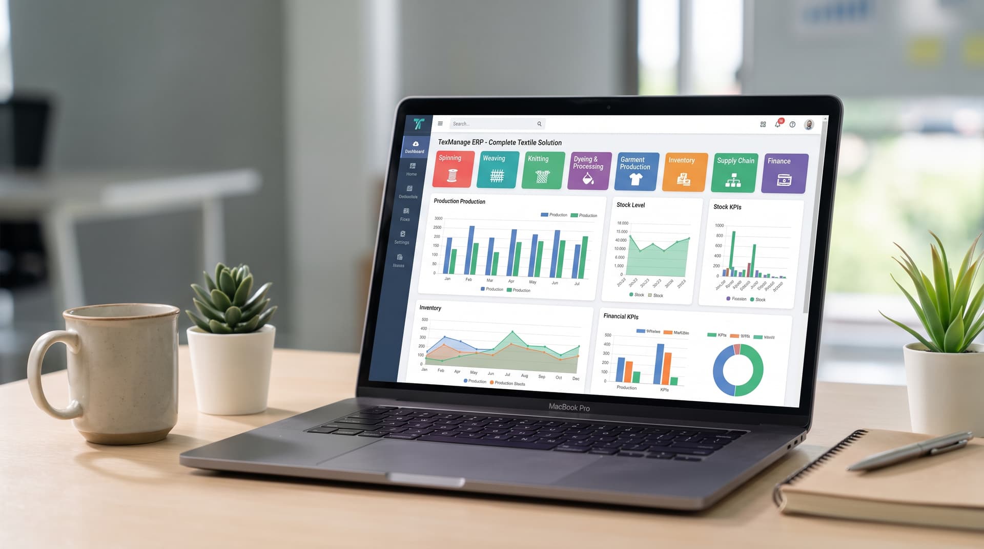 Textile ERP project preview